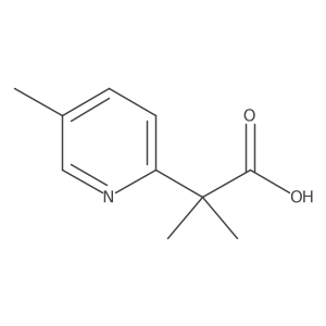 2-Methyl-2-(5-methylpyridin-2-yl)propanoic acid Structure