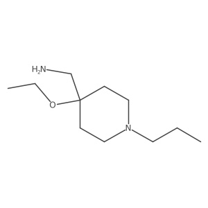 (4-Ethoxy-1-propylpiperidin-4-yl)methanamine结构式
