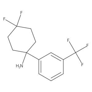 4,4-Difluoro-1-[3-(trifluoromethyl)phenyl]cyclohexan-1-amine Structure