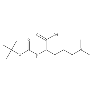 5-(Dimethylamino)-2-[(2-methylpropan-2-yl)oxycarbonylamino]pentanoic acid结构式
