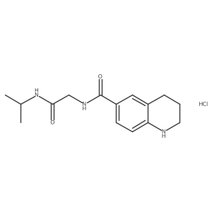 N-(propan-2-yl)-2-[(1,2,3,4-tetrahydroquinolin-6-yl)formamido]acetamide hydrochloride Structure