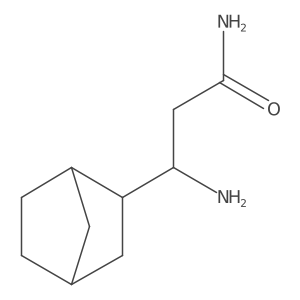 3-Amino-3-{bicyclo[2.2.1]heptan-2-yl}propanamide结构式