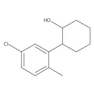 trans-2-(3-Chloro-6-methylphenyl)cyclohexanol Structure