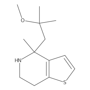 4-(2-methoxy-2-methylpropyl)-4-methyl-4H,5H,6H,7H-thieno[3,2-c]pyridine结构式