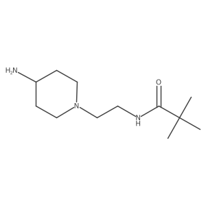 N-[2-(4-aminopiperidin-1-yl)ethyl]-2,2-dimethylpropanamide Structure