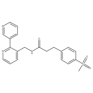 N-([2,3'-bipyridin]-3-ylmethyl)-3-(4-(methylsulfonyl)phenyl)propanamide Structure