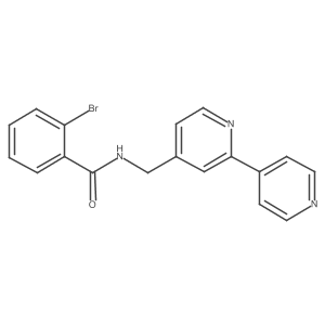 N-([2,4'-bipyridin]-4-ylmethyl)-2-bromobenzamide结构式