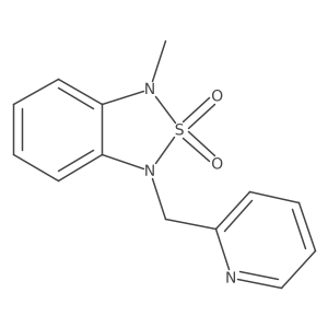 1-Methyl-3-(pyridin-2-ylmethyl)-1,3-dihydrobenzo[c][1,2,5]thiadiazole 2,2-dioxide Structure