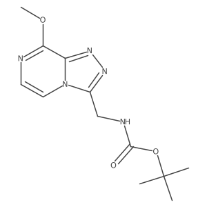 Tert-butyl ((8-methoxy-[1,2,4]triazolo[4,3-a]pyrazin-3-yl)methyl)carbamate Structure