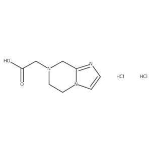 2-{5H,6H,7H,8H-imidazo[1,2-a]pyrazin-7-yl}acetic acid dihydrochloride Structure
