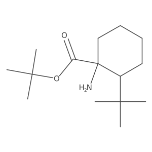 tert-Butyl 1-amino-2-tert-butylcyclohexane-1-carboxylate Structure
