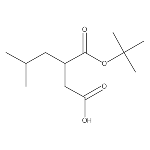 3-(tert-Butoxycarbonyl)-5-methylhexanoic acid结构式