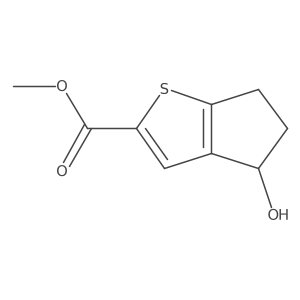 methyl 4-hydroxy-4H,5H,6H-cyclopenta[b]thiophene-2-carboxylate结构式