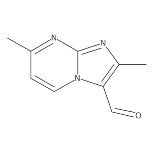 2,7-Dimethylimidazo[1,2-a]pyrimidine-3-carbaldehyde Structure