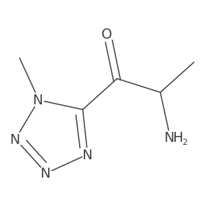 (2S)-2-amino-1-(1-methyl-1H-1,2,3,4-tetrazol-5-yl)propan-1-one Structure