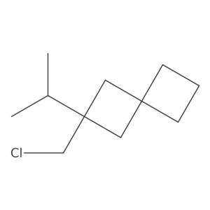 2-(Chloromethyl)-2-(propan-2-yl)spiro[3.3]heptane结构式