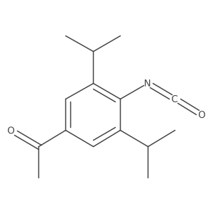 1-[4-Isocyanato-3,5-bis(1-methylethyl)phenyl]ethanone结构式