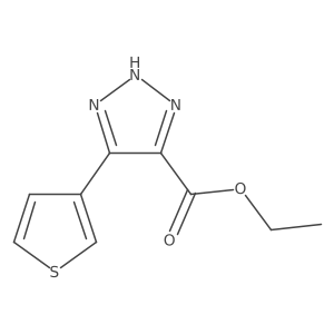 ethyl 5-(thiophen-3-yl)-1H-1,2,3-triazole-4-carboxylate Structure