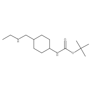 tert-butyl N-[(1s,4s)-4-[(ethylamino)methyl]cyclohexyl]carbamate结构式