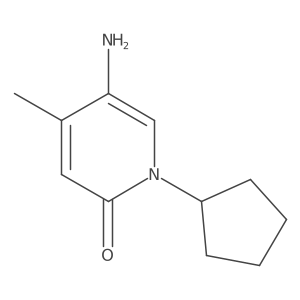 5-Amino-1-cyclopentyl-4-methyl-1,2-dihydropyridin-2-one结构式
