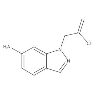 1-(2-chloroprop-2-en-1-yl)-1H-indazol-6-amine结构式