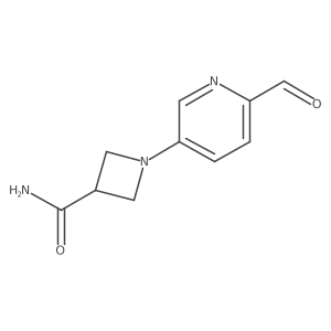 1-(6-Formylpyridin-3-yl)azetidine-3-carboxamide结构式