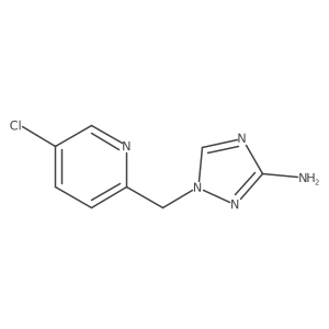 1-[(5-chloropyridin-2-yl)methyl]-1H-1,2,4-triazol-3-amine结构式