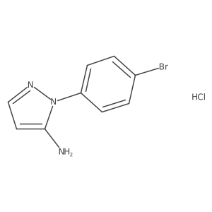 1-(4-bromophenyl)-1H-pyrazol-5-amine hydrochloride Structure
