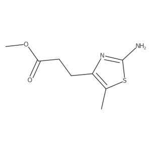 Methyl 3-(2-amino-5-methyl-1,3-thiazol-4-yl)propanoate结构式