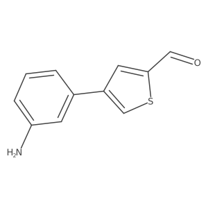 4-(3-Aminophenyl)thiophene-2-carbaldehyde Structure