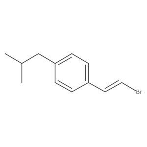 1-(2-Bromoethenyl)-4-(2-methylpropyl)benzene结构式