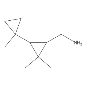 [2,2-Dimethyl-3-(1-methylcyclopropyl)cyclopropyl]methanamine结构式