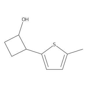 2-(5-Methylthiophen-2-yl)cyclobutan-1-ol Structure