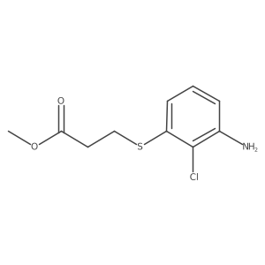 Methyl 3-[(3-Amino-2-chlorophenyl)thio]propanoate Structure