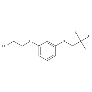 2-[3-(2,2,2-Trifluoroethoxy)phenoxy]ethanol Structure