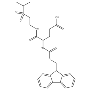 4-({[(9H-fluoren-9-yl)methoxy]carbonyl}amino)-4-{[2-(propane-2-sulfonyl)ethyl]carbamoyl}butanoic acid Structure
