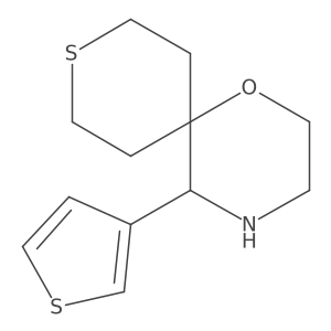 5-(Thiophen-3-yl)-1-oxa-9-thia-4-azaspiro[5.5]undecane Structure