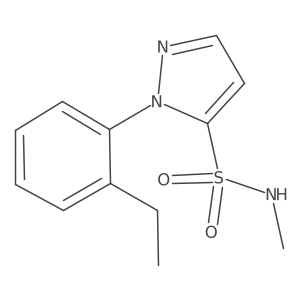 1-(2-ethylphenyl)-N-methyl-1H-pyrazole-5-sulfonamide Structure