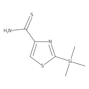 2-(Trimethylsilyl)-1,3-thiazole-4-carbothioamide结构式