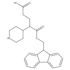 3-({[(9H-fluoren-9-yl)methoxy]carbonyl}(piperidin-4-yl)amino)propanoic acid结构式