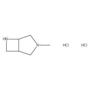 (1S,5S)-3-Methyl-3,6-diazabicyclo[3.2.0]heptane dihydrochloride结构式