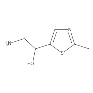 (1S)-2-amino-1-(2-methyl-1,3-thiazol-5-yl)ethan-1-ol结构式