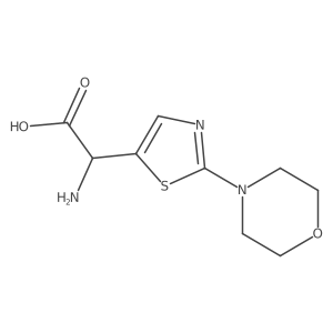 2-Amino-2-[2-(morpholin-4-yl)-1,3-thiazol-5-yl]acetic acid结构式