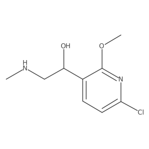 1-(6-Chloro-2-methoxypyridin-3-yl)-2-(methylamino)ethan-1-ol Structure