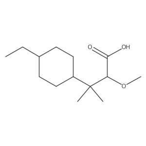 3-(4-Ethylcyclohexyl)-2-methoxy-3-methylbutanoic acid结构式