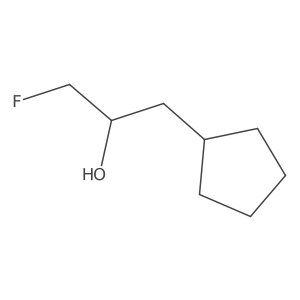 1-Cyclopentyl-3-fluoropropan-2-ol Structure