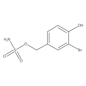 (3-Bromo-4-hydroxyphenyl)methyl sulfamate结构式