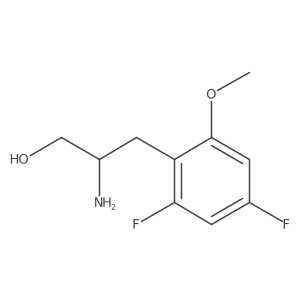 2-Amino-3-(2,4-difluoro-6-methoxyphenyl)propan-1-ol结构式