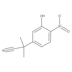 2-(3-Hydroxy-4-nitrophenyl)-2-methylpropanenitrile Structure