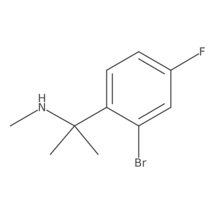 [2-(2-Bromo-4-fluorophenyl)propan-2-yl](methyl)amine结构式